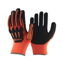 NMSAFETY orange winter gloves anti-impact